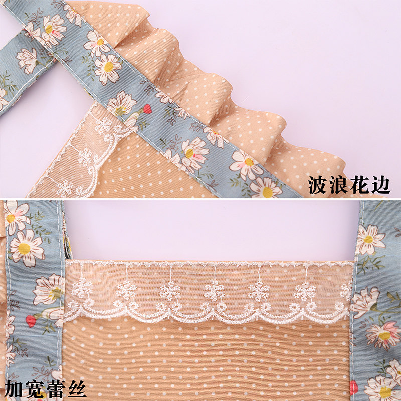 新款家用厨房防污韩版可爱帆布围裙 浩瑾围裙