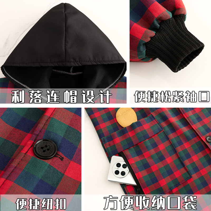 秋冬加绒罩衣女外穿保暖正穿加厚长袖围裙防污耐脏上班工作服外套,淘宝优惠券,粉丝福利购,淘宝优惠卷