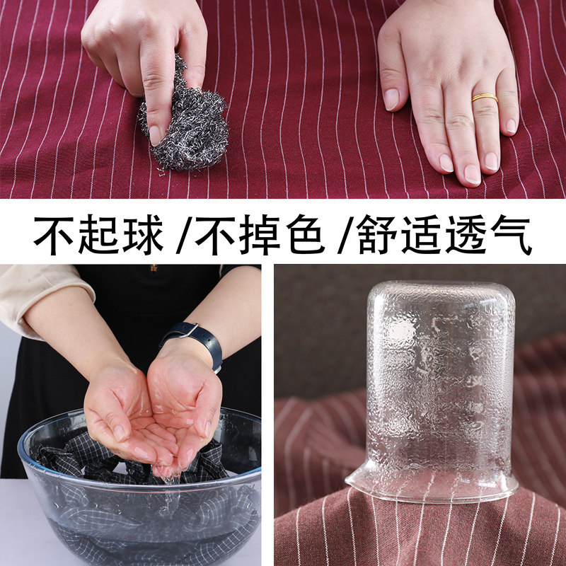 韩版棉布围裙厨房家用透气长袖新款罩衣防污上班做饭工作服围腰女,淘宝优惠券,粉丝福利购,淘宝优惠卷