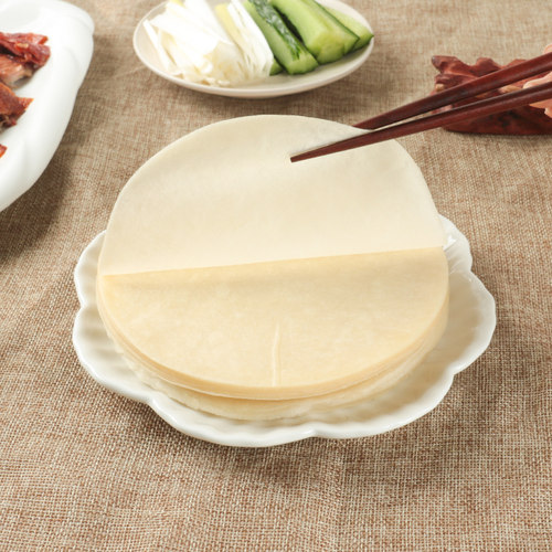 北京烤鸭卷饼皮春饼荷叶饼面皮薄饼筋饼烙馍京酱肉丝烤鸭店商用 - 图0