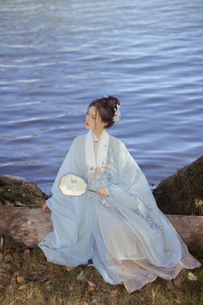 玉术【晴雪旧事】原创汉服明制马面裙 玉术汉服