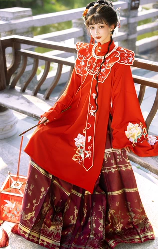玉术 Ханфу женская цветочный цветок женился