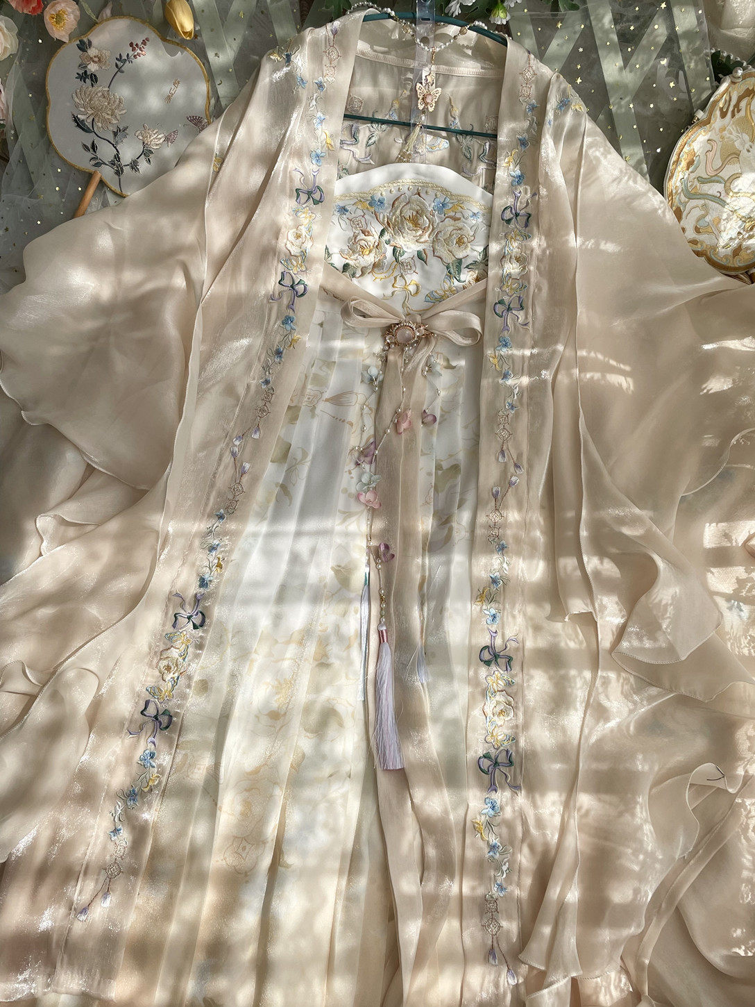 玉术原创汉服裙唐制【和音玫瑰】诃子 玉术汉服