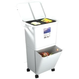 Вместительное и большое мусорное ведро с разделителями для домашнего использования