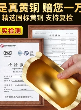 办公室摆件女生实心招财聚宝盆摆件纯黄铜客厅办公室家用存钱罐黄