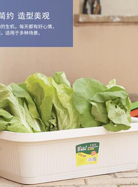 阳台种菜盆长方形塑料花盆特大号蔬菜专用箱家用室内自吸水种植盆