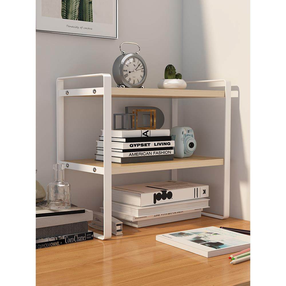 桌面置物架办公室分层整理收纳架网红飘窗书桌上简易铁艺书架小型,淘宝优惠券,粉丝福利购,淘宝优惠卷