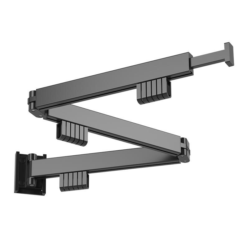 永业晾衣架免打孔壁挂式隐形折叠衣物晾晒收纳架小户型阳台晾衣杆 - 图3