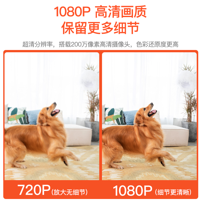 无线360度全景摄像头无死角手机远程家用看家宝夜视监控器摄影头 - 图1