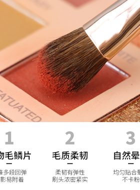 魅仔小马毛中号4支化妆刷套装