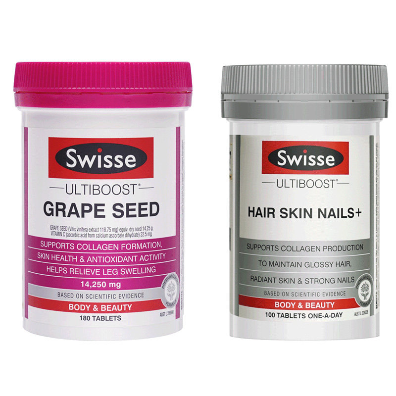 swisse葡萄籽粉+胶原蛋白美白胶囊 careplus海外丽人海外膳补