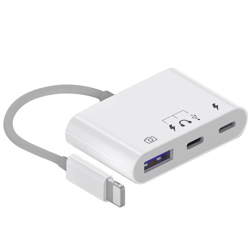 移动固态硬盘连接线lightning插头typec机械ipad外接u盘转接头适用苹果iphone17/16/15/14/1312手机otg转换器 - 图0