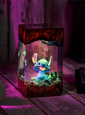 跨境Decorative resin lamp树脂灯星际宝贝史迪仔环氧树脂灯