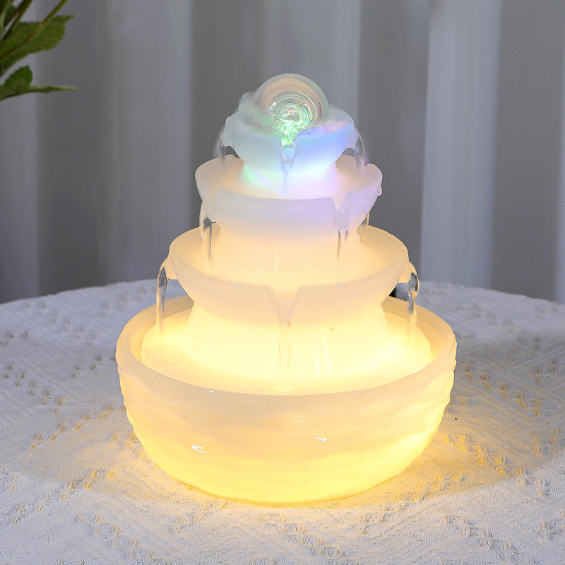 高端现代流水摆件循环水招财客厅装饰品小型茶台水车风水轮加湿器,淘宝优惠券,粉丝福利购,淘宝优惠卷