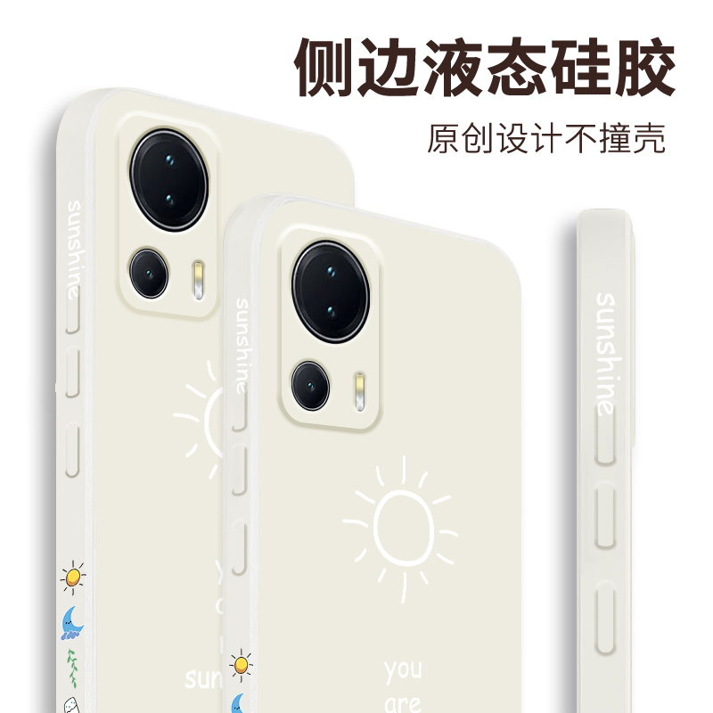 小米civi2手机壳新款液态硅胶Civi 2保护套镜头全包防摔5G潮牌创意xiaomi情侣简约c1v12女款软壳micivi2外壳 - 图3