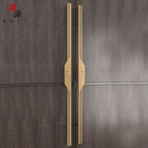 Minimalist Large door handle One deer with patent design handle ballroom Push-pull Wooden Door Handle Glass Door Handle