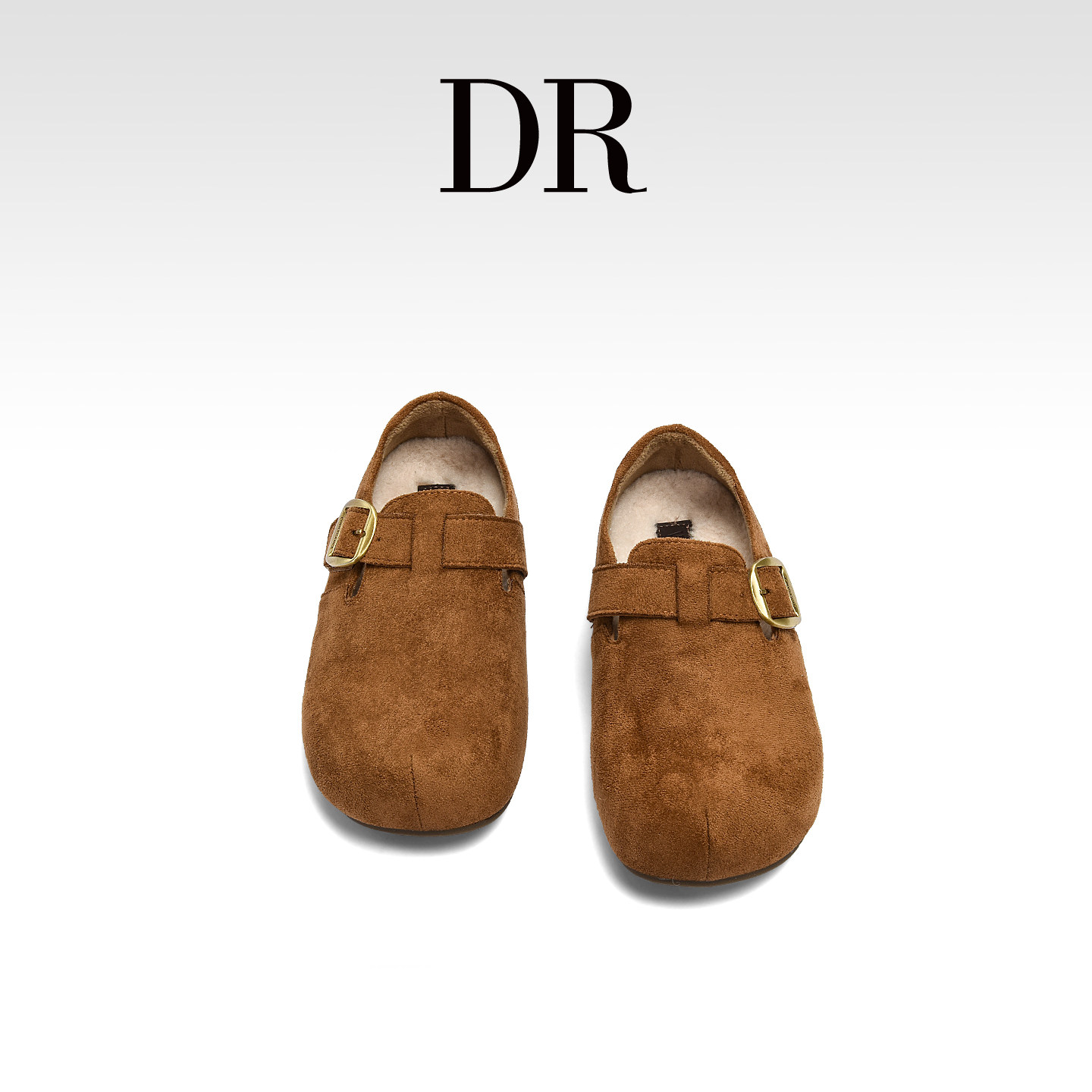 DR官方正品真皮复古全包搭扣勃肯鞋女2026春季休闲平底圆头豆豆鞋,淘宝优惠券,粉丝福利购,淘宝优惠卷