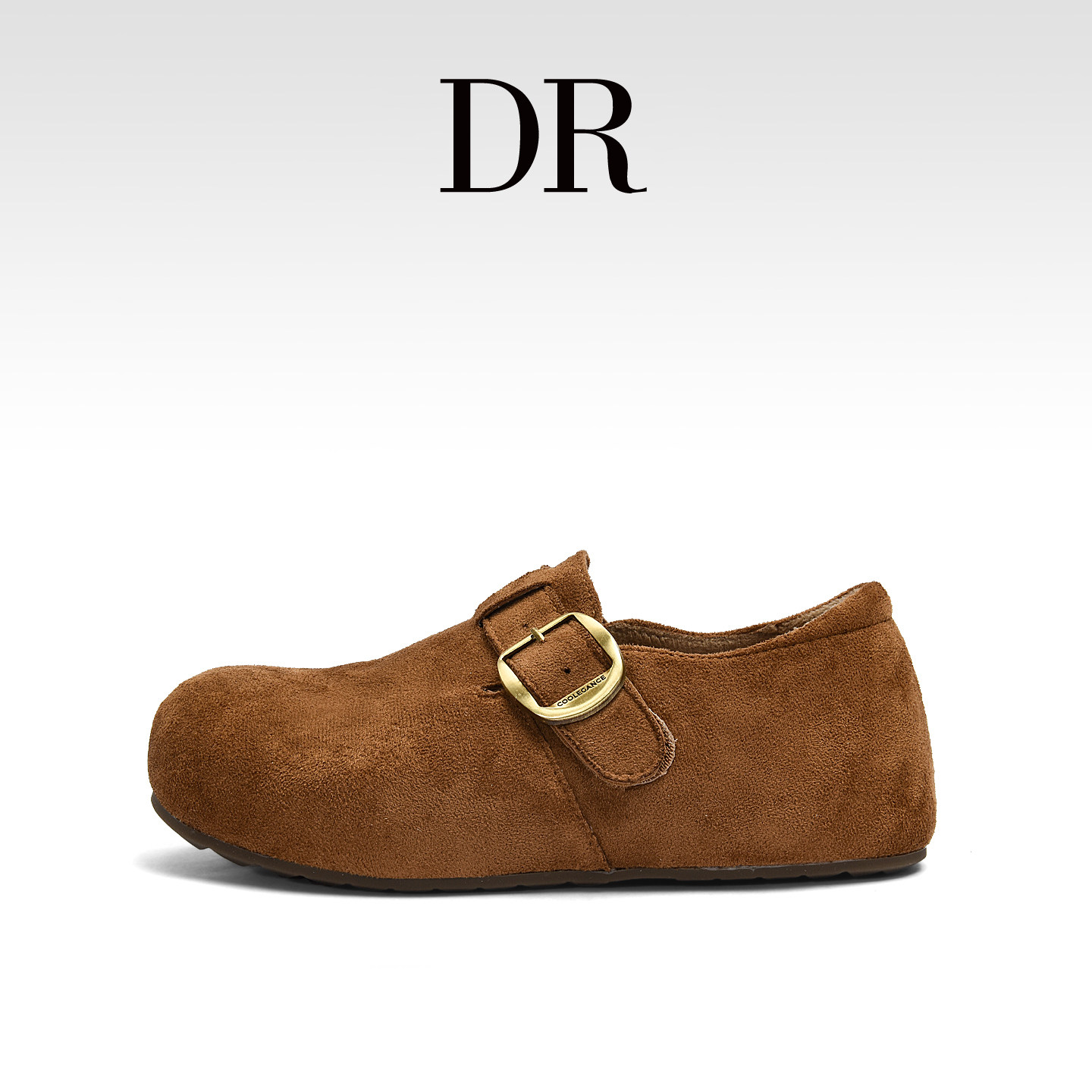 DR官方正品真皮复古全包搭扣勃肯鞋女2026春季休闲平底圆头豆豆鞋,淘宝优惠券,粉丝福利购,淘宝优惠卷