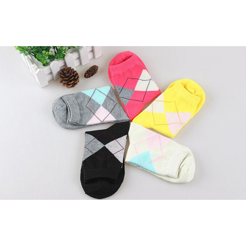 5双装夏季休闲涤棉日系韩系中筒袜 希贝莎短袜/打底袜/丝袜/美腿袜