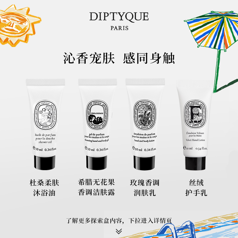 【50元呵宠回购券】Diptyque身体护理探索盒10ml*2会员专属 - 图1