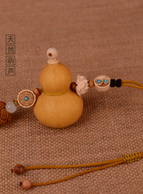 葫芦挂件手作门对门天然铜钱邻居客厅卧室车挂玄关吉祥中国结摆件