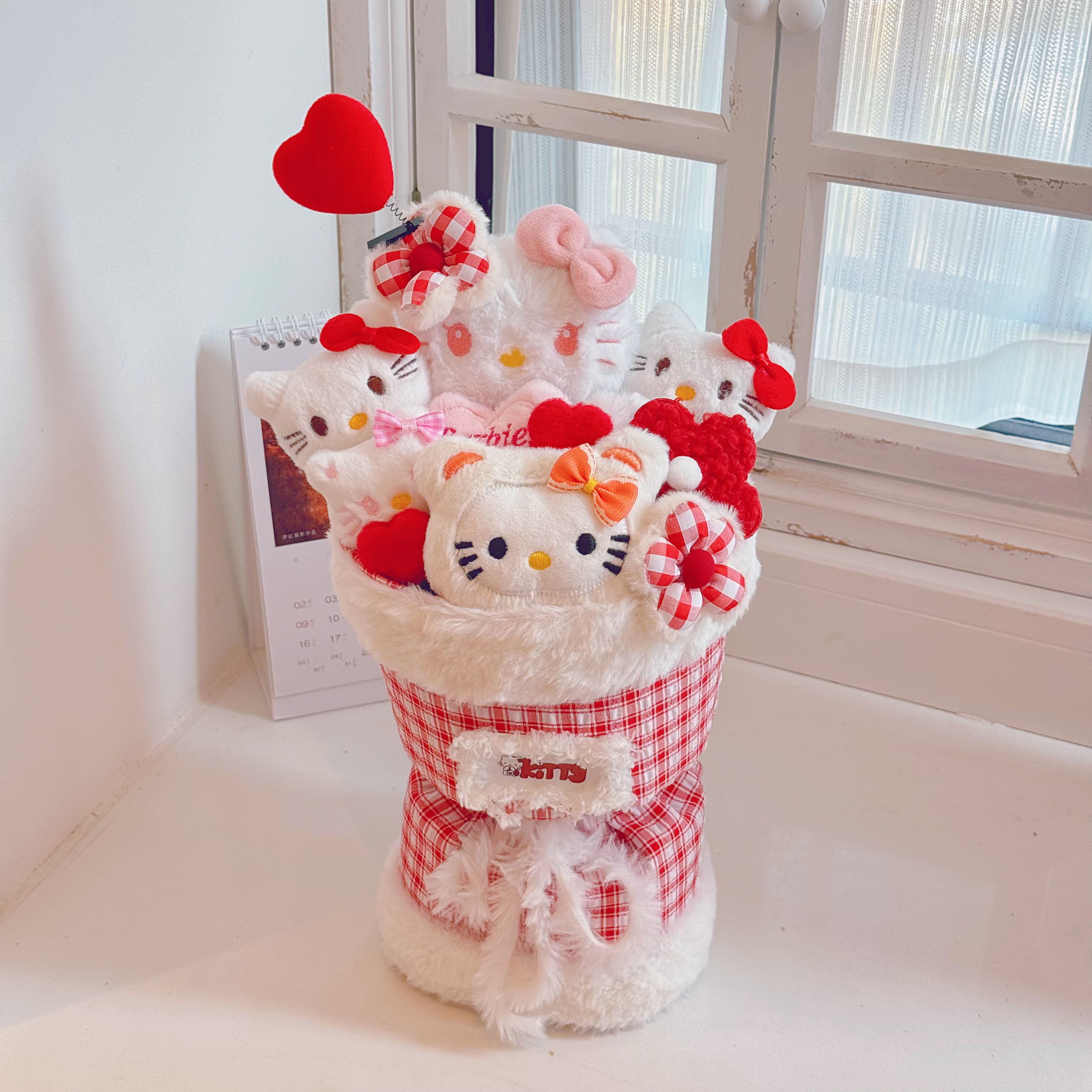 kitty哈喽kt玩偶公仔花束生日礼物可爱凯蒂猫咪送女生圣诞节礼物 - 图1