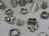 Chiang Mai handmade sterling silver ring open design distressed women's ring