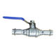 304 stainless steel double clamping two-piece ball valve 4 points single clamping two-piece ball valve 6 minutes 1 inch 2 inch accessories