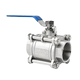304 stainless steel three-piece ball valve threaded internal thread full diameter Q61F-16P welded three-piece ball valve 1 inch