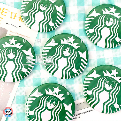 素漫绘原神同人魈周边流浪者徽章那维莱特吧唧钟离胸章公子万叶 - 图0