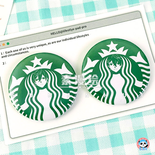 素漫绘原神同人魈周边流浪者徽章那维莱特吧唧钟离胸章公子万叶 - 图2