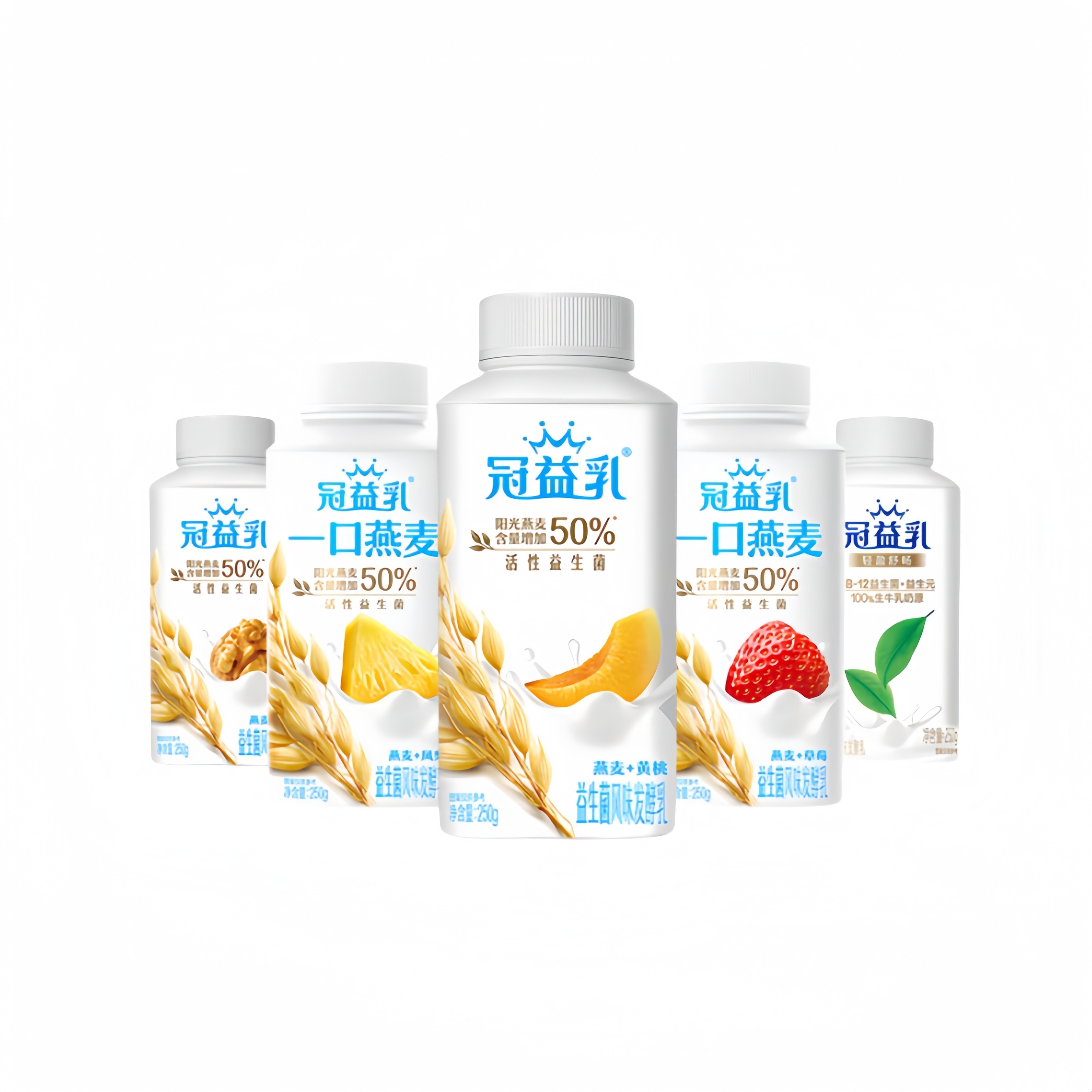 蒙牛冠益乳酸奶250g*6/12瓶风味发酵乳草莓燕麦黄桃核桃,淘宝优惠券,粉丝福利购,淘宝优惠卷