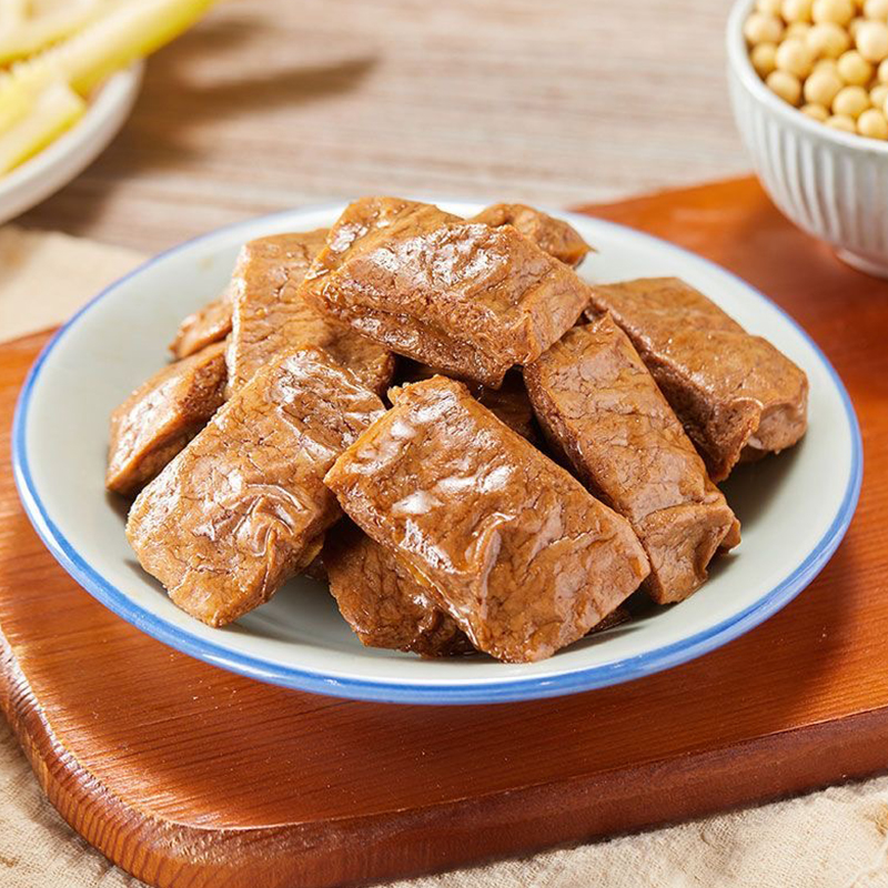 猪凤坡笋丝烤肉豆脯夹笋豆干袋装248g素肉豆腐干解馋休闲小吃零食 - 图2