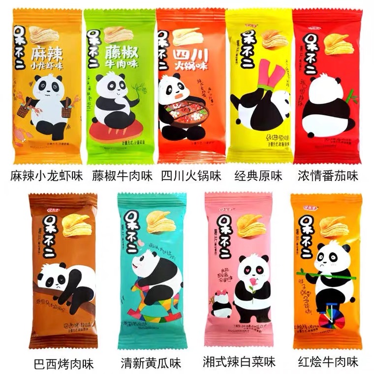 小王子呆不二薯片膨化零食黄瓜番茄原味混合整箱5斤休闲香脆小吃