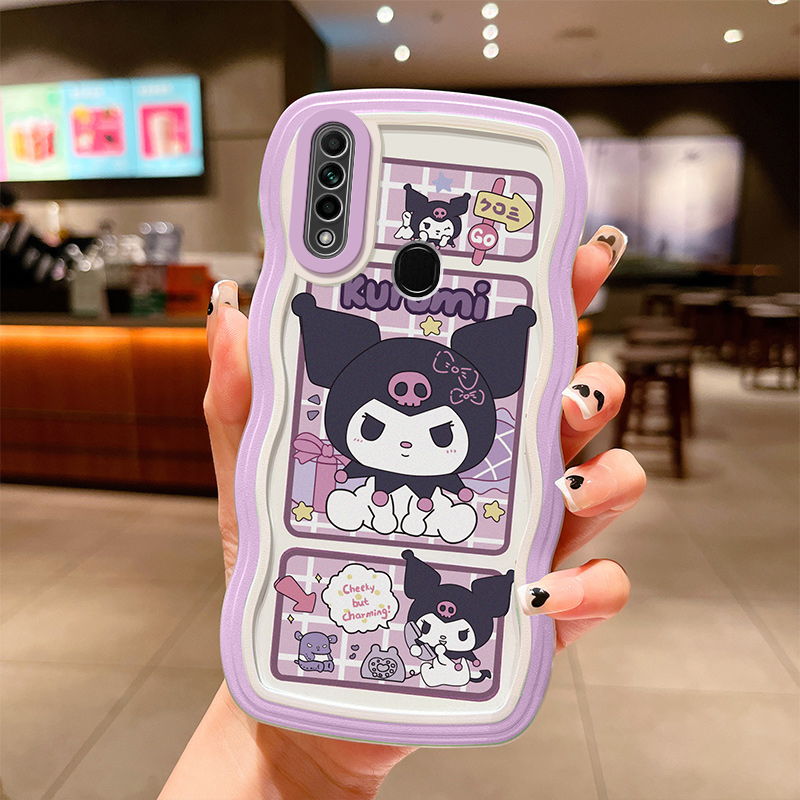 适用OPPO A8手机壳动漫PDBM00日韩网红0pp0a8保护套简约波浪新款oopoa8可爱少女心opopa8多米诺opoa8硅胶卡通