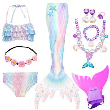 Mermaid tail ຊຸດລອຍນ້ໍາສາທາລະນະເດັກນ້ອຍ mermaid costume ເດັກຍິງແບ່ງປັນຮ່າງກາຍຂອງມະນຸດເດັກຍິງຫາງ mermaid