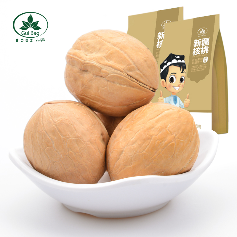 新疆纸皮核桃2024新货薄皮孕妇专用原味正宗阿克苏185草本奶油味