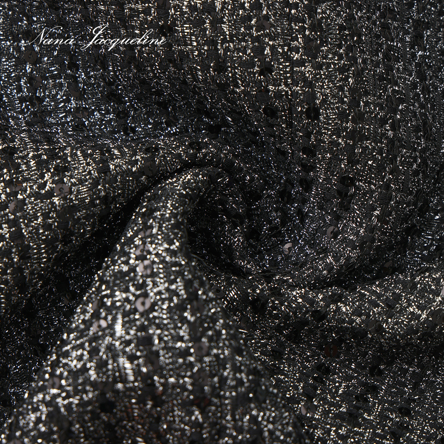 NanaJacqueline丝绒翻领拼接编织亮片外套女冬新款钻扣小香风西装,淘宝优惠券,粉丝福利购,淘宝优惠卷