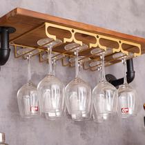 Red Wine Glass Shelf Suspension Home Wine Cabinet Swing Piece High Foot Cup Rack Eurostyle Creative Wine Glass Shelf Iron Art Upside Down