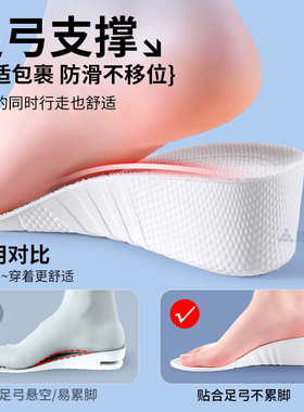 AF1空军一号专用增高鞋垫不累脚
