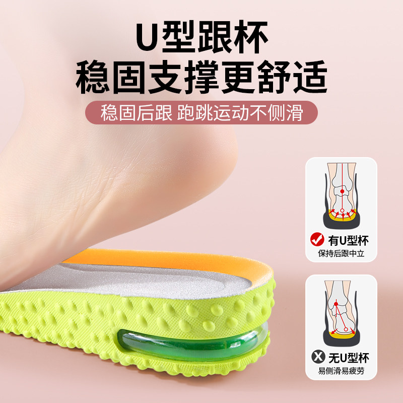 内增高鞋垫硬底不塌陷全掌增高加厚男女士cos小个子不累脚隐形,淘宝优惠券,粉丝福利购,淘宝优惠卷