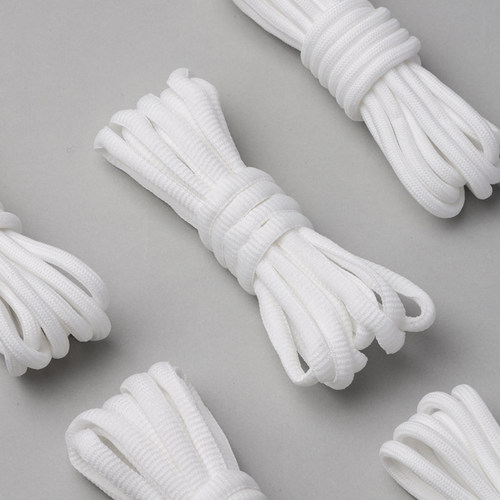 适配斯凯奇鞋带男女款运动鞋篮球鞋椰子鞋黑白色圆形老爹鞋鞋带绳 - 图3