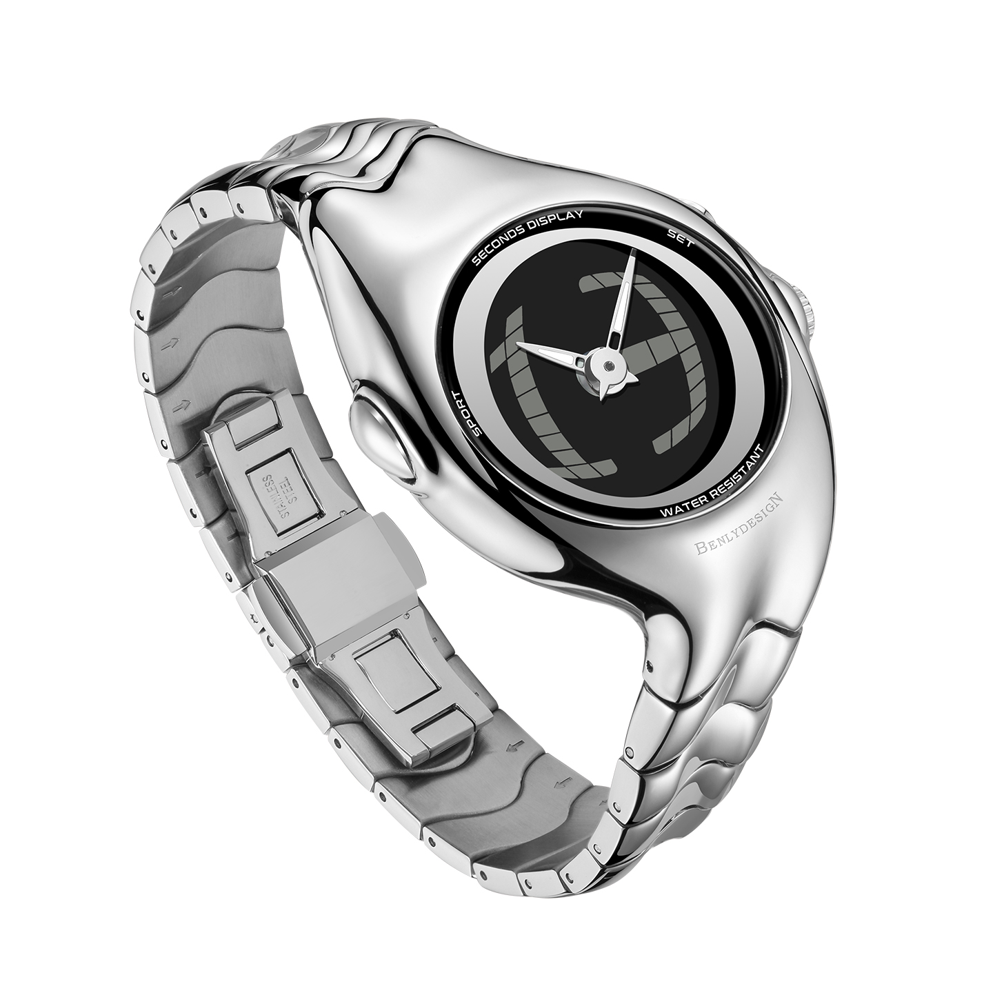 IB BENLYDESIGN跳秒鱼眼中古千禧Y2K手表男小众高级设计感GL570 - 图1