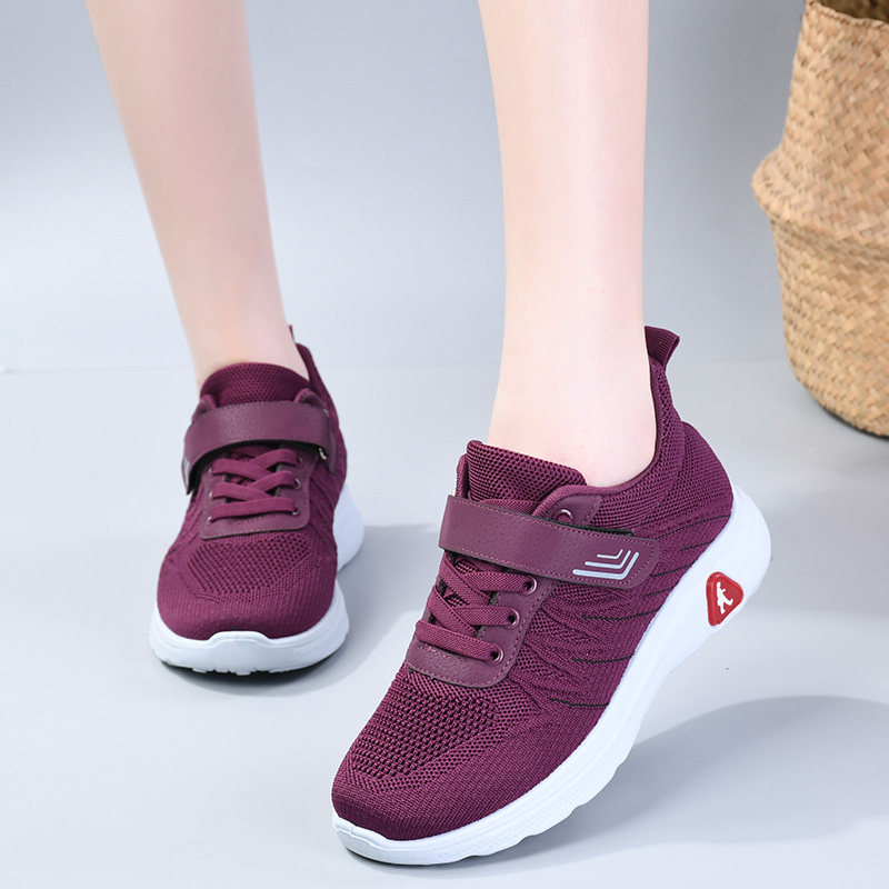 春秋新款女健步鞋舒适平底圆头中老年女鞋防滑运动休闲透气妈妈鞋,淘宝优惠券,粉丝福利购,淘宝优惠卷