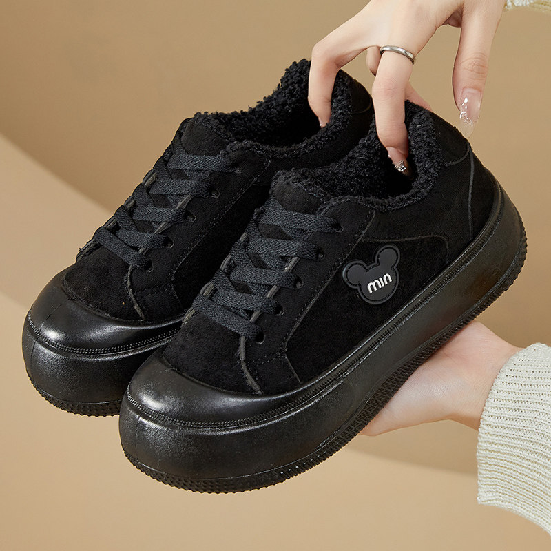 冬季新款时尚休闲女棉鞋2025新款加绒加厚保暖厚底百搭女棉靴,淘宝优惠券,粉丝福利购,淘宝优惠卷