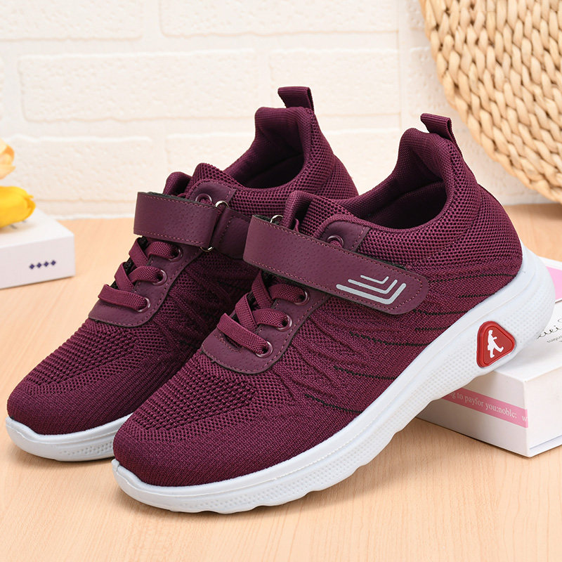 春秋新款女健步鞋舒适平底圆头中老年女鞋防滑运动休闲透气妈妈鞋,淘宝优惠券,粉丝福利购,淘宝优惠卷
