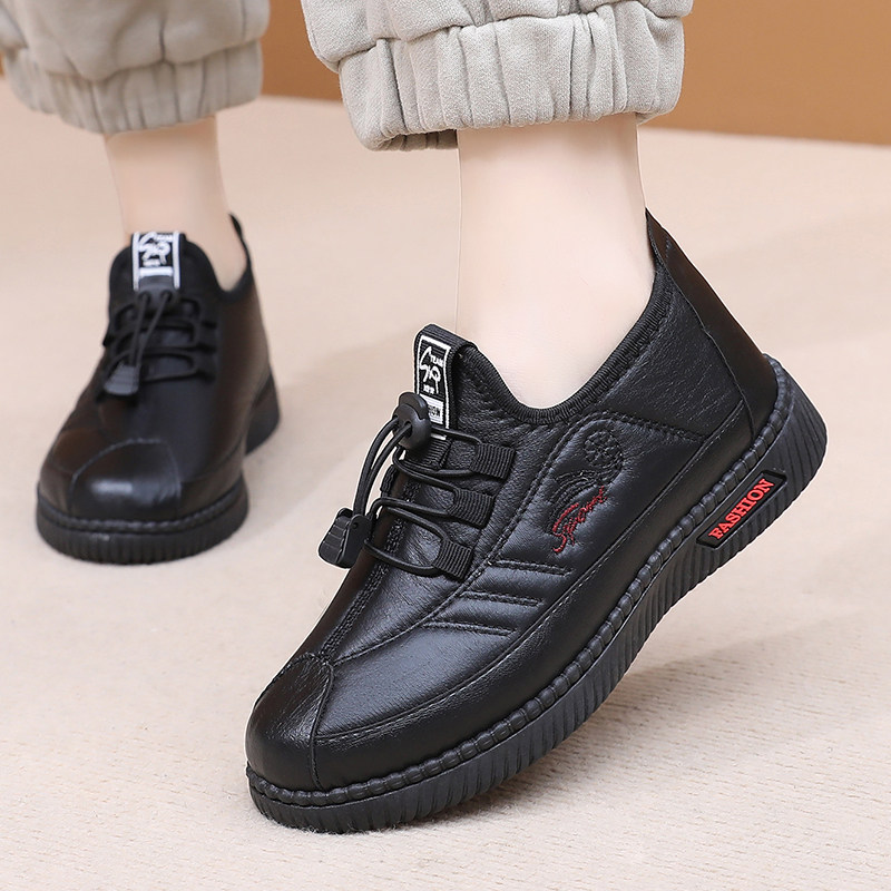 冬季加绒加厚女棉鞋防水防滑平底中老年鞋软底保暖舒适妈妈棉靴,淘宝优惠券,粉丝福利购,淘宝优惠卷