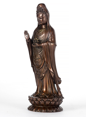 知柿黄铜风水平安中式佛台客厅