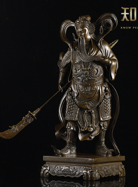 纯铜佛像关公韦陀摆件乔迁礼品