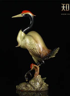 彩绘灵芝门厅仙鹤乔迁开业礼品